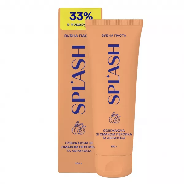 Splash Peach & Apricot Toothpaste ����� ����� ��������� � ������ ������� �� ��������
