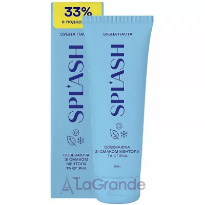 Splash Menthol & Cucumber Toothpaste ����� ����� ��������� � ������������ ������� � ������ ������� �� �����