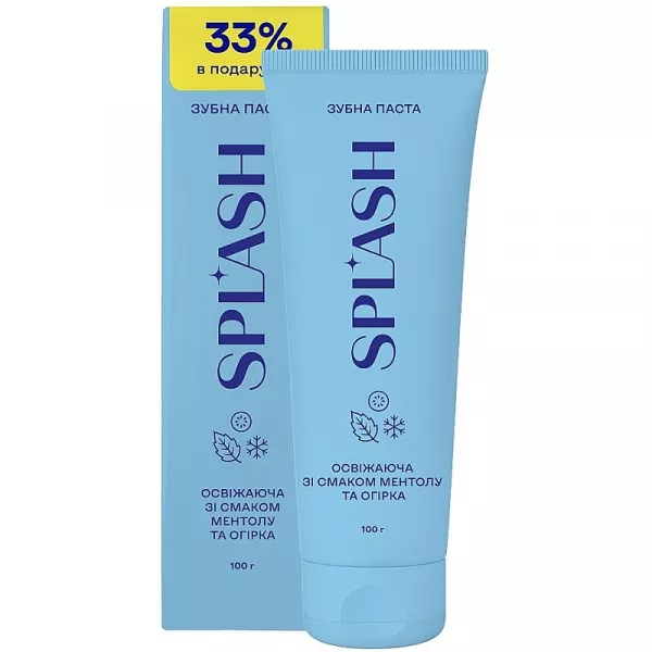 Splash Menthol & Cucumber Toothpaste ����� ����� ��������� � ������������ ������� � ������ ������� �� �����
