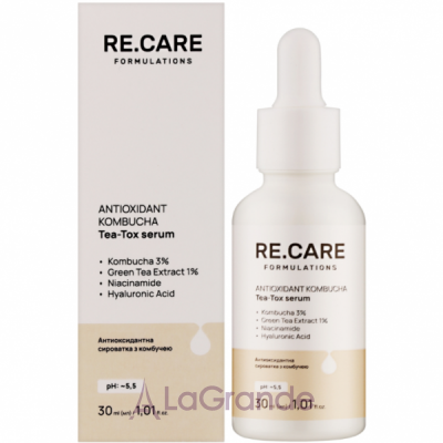 Re.Care Antioxidant Kombucha Tea-Tox Serum ��������������� ��������� � ��������