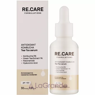 Re.Care Antioxidant Kombucha Tea-Tox Serum ��������������� ��������� � ��������