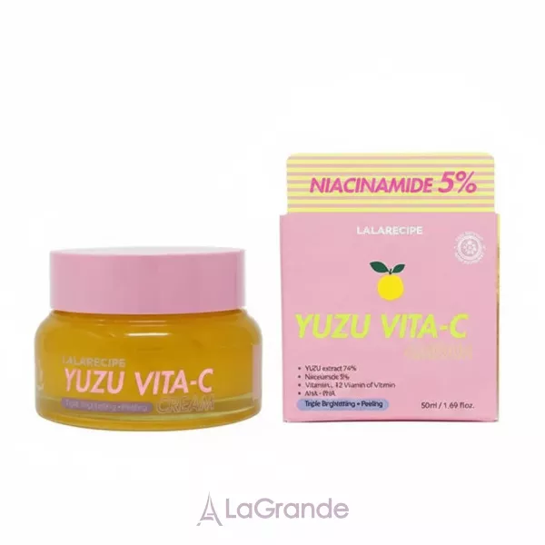 Lalarecipe Yuzu Vita-C Cream ����������� ���� ��� ���� � ���������� ����, ������������ 5% � ��������� C