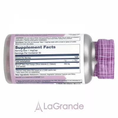 Solaray Vital Extracts Moro Red Orange 400 mg ĳ������ ������� 
