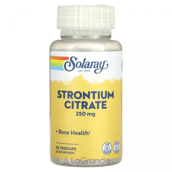 Solaray Strontium Citrate 250 mg ĳ������ ������� ��� ������'� ����� 