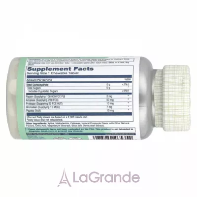 Solaray Papaya Enzyme Chewables ����������� ������� 