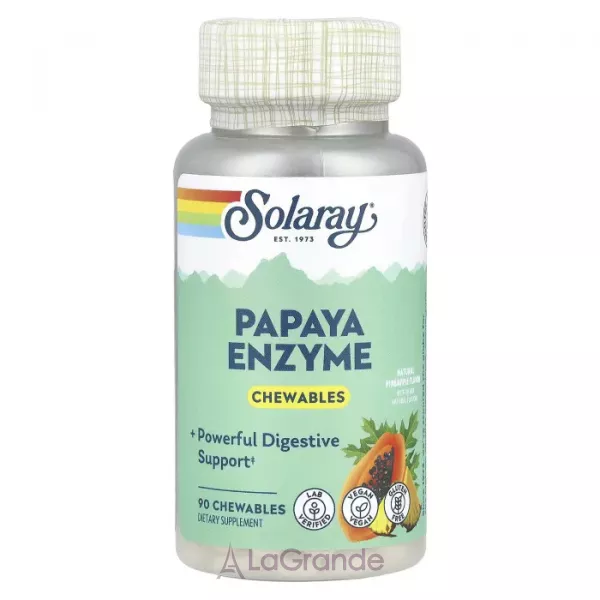 Solaray Papaya Enzyme Chewables ����������� ������� 