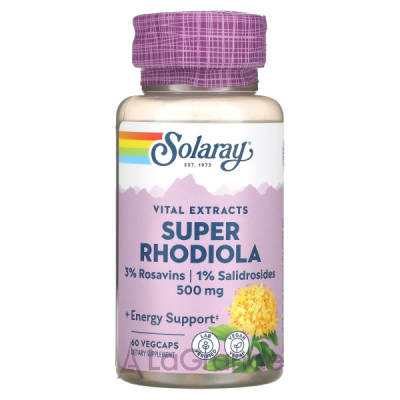 Solaray Vital Extracts Super Rhodiola 500 mg ĳ������ ������� 