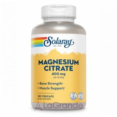 �ֲ��� Solaray Magnesium Citrate 400mg ������� ������� 