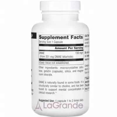 �ֲ��� Source Naturals DMAE 351 mg ������� ������� ��� ���������� �������� ������������ 