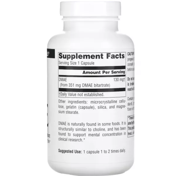������ Source Naturals DMAE 351 mg ������� ������� ��� ��������� ���������� ������������ 