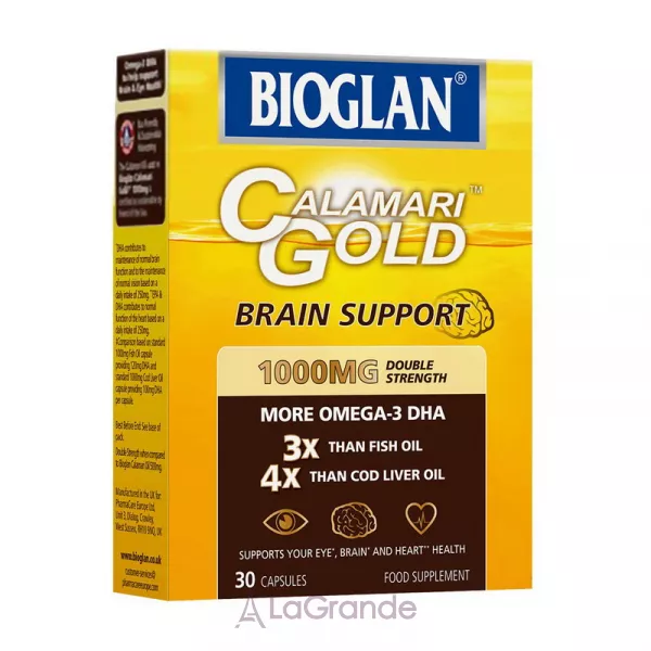 Bioglan Calamari Gold Brain Support 1000 mg ����������� ������� ��� ��������� �������� �����, ������ � ���� 