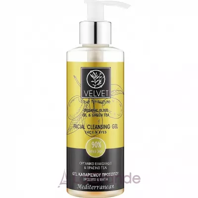 �ֲ��� Velvet Love for Nature Organic Olive & Green Tea Face Gel ������������ ���� ��� ������� �� ����