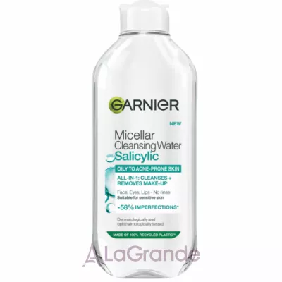Garnier Salicylic Micellar Cleansing Water ̳������� ���� � ���������� �������� ��� ������ ������ �� �������� ����� �� ������� �� ��������������� ���� �������