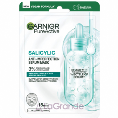 Garnier PureActive Salicylic Anti-Imperfection Serum Mask �������� �����-��������� �� ���������� �������� ����� ��������������� ���� �������