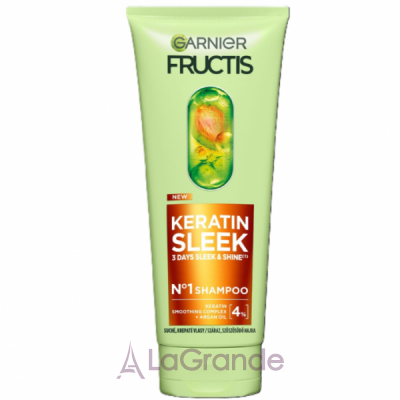 Garnier Fructis Keratin Sleek Shampoo ������� ��� ������������� � �������� ������ ��� �������� � ����� �����