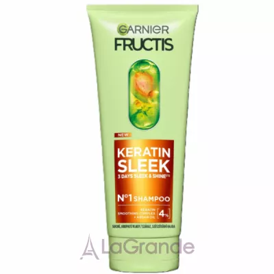 Garnier Fructis Keratin Sleek Shampoo ������� ��� ������������� � �������� ������ ��� �������� � ����� �����
