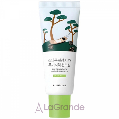Round Lab Pine Calming Cica Mild Up Sunscreen SPF50+ PA++++ �������������� ���� SPF50+