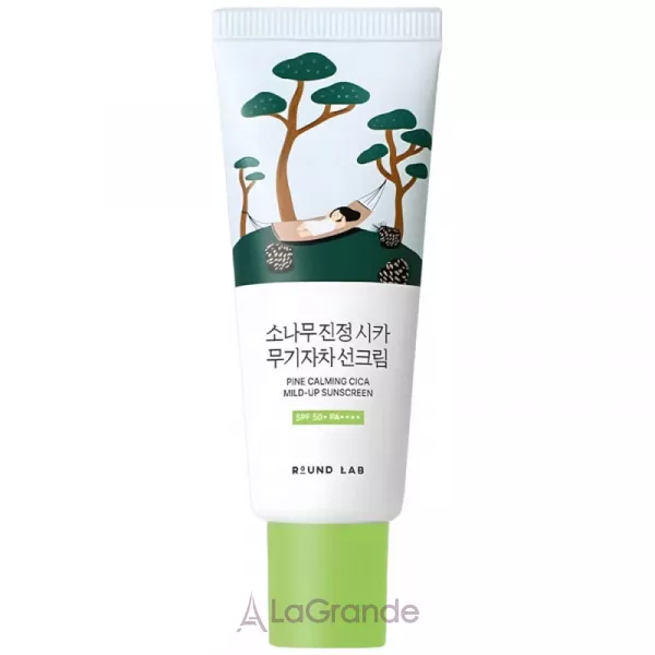 Round Lab Pine Calming Cica Mild Up Sunscreen SPF50+ PA++++ �������������� ���� SPF50+
