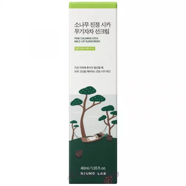 Round Lab Pine Calming Cica Mild Up Sunscreen SPF50+ PA++++ �������������� ���� SPF50+