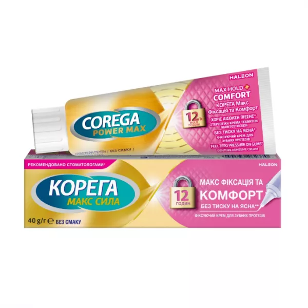 Corega Power Max Max Hold + Comfort ����������� ���� ��� ������ �������� 