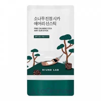 Round Lab Pine Calming Cica Airy Sun Stick SPF50+ PA++++ �������������� ���� � ���������� ������ ����� SPF50+
