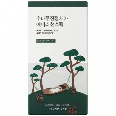 Round Lab Pine Calming Cica Airy Sun Stick SPF50+ PA++++ �������������� ���� � ���������� ������ ����� SPF50+