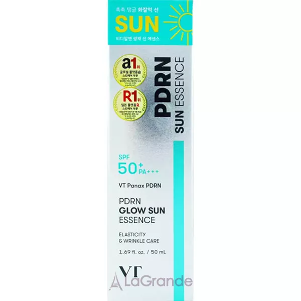 VT Cosmetics PDRN Glow Sun Essence SPF50+ PA+++ �������������� ����������� �������� ��� ���� � PDRN