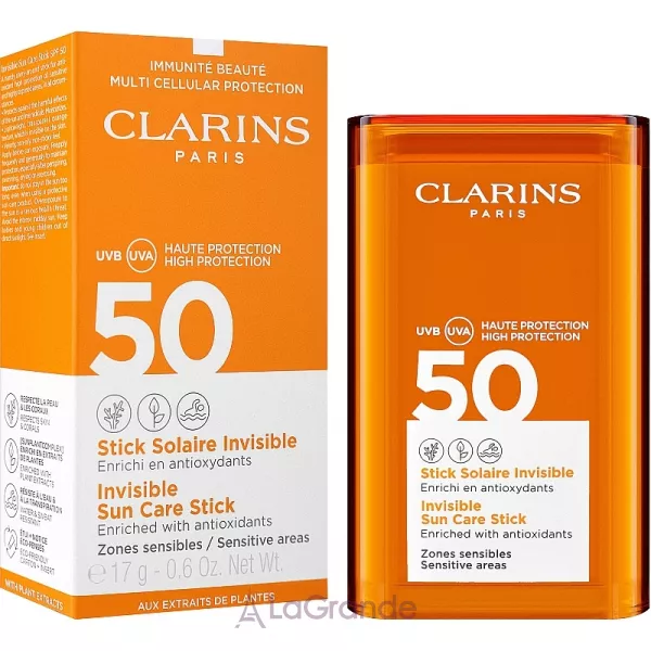 Clarins Stick Solaire Invisible SPF50 �������������� ����-���� ��� ���� SPF50