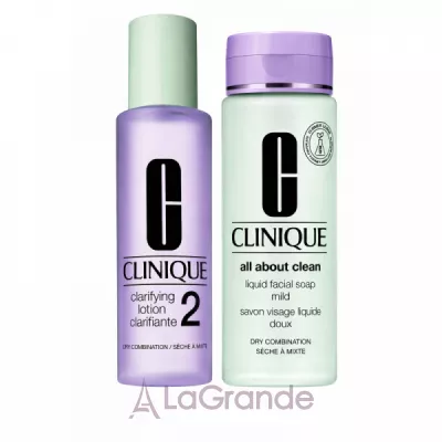 Clinique 3-Step Skin Care Type 2 Set ����� ��� ����� �� ����� � ��������������� ����� ����