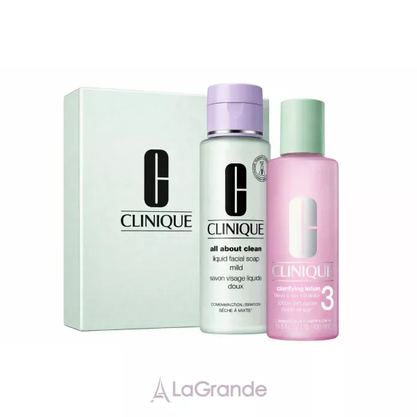 Clinique 3-Step Skin Care Type 3 Set ���� ��� ������� �� ����������� �� �������� �� ������� ����� �������