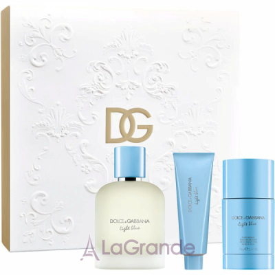 Dolce & Gabbana Light Blue Pour Homme Eau de Toilette 2025 ���� (�������� ���� 100 �� + ���� ��� ���� 50 �� + ����������-��� 75 ��)