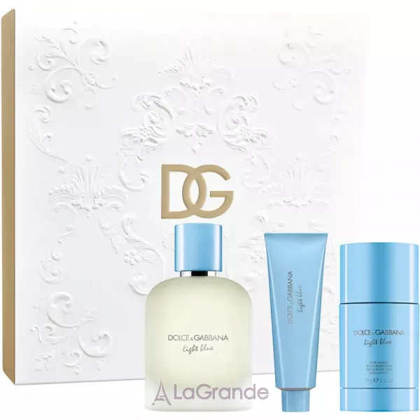 Dolce & Gabbana Light Blue Pour Homme Eau de Toilette 2025 ���� (�������� ���� 100 �� + ���� ��� ���� 50 �� + ����������-��� 75 ��)