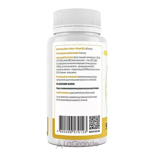 Biotus Folate Vitamin B12 ����������� ������� 