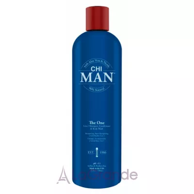 �ֲ��� CHI Man The One 3-in-1 Shampoo, Conditioner & Body Wash ���� 3 � 1 �������, ����������� �� ���� ��� ����