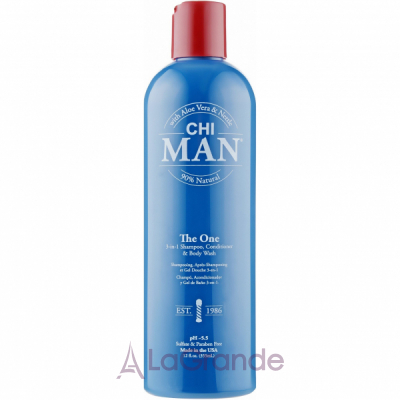 ������ CHI Man The One 3-in-1 Shampoo, Conditioner & Body Wash �������� 3 � 1 �������, ����������� � ���� ��� ����