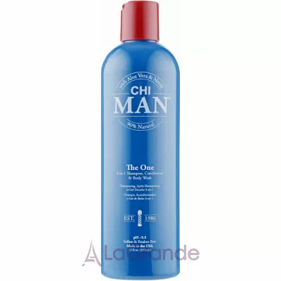 ������ CHI Man The One 3-in-1 Shampoo, Conditioner & Body Wash �������� 3 � 1 �������, ����������� � ���� ��� ����