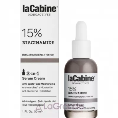 La Cabine Niacinamide 15% 2 in 1 Serum Cream ������������� ����-��������� ����� ��������� ���� �� ��������������� ���� ������� 15% ����������