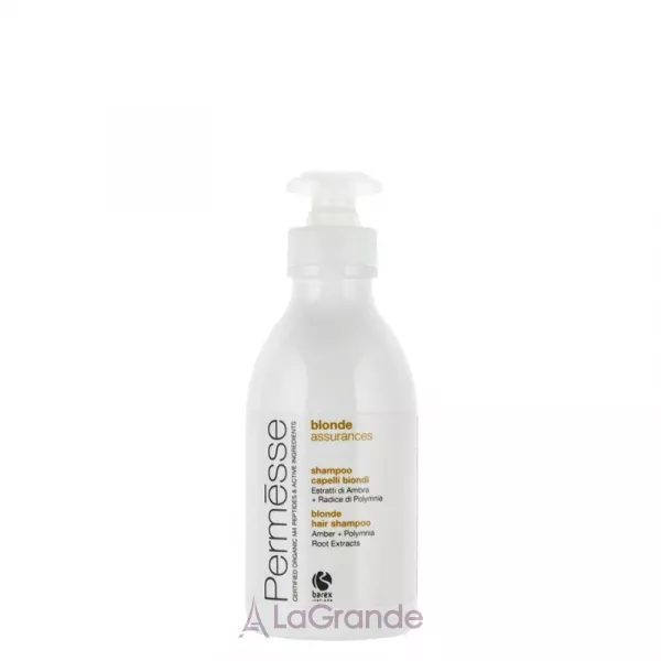 ������ Barex Italiana Permesse Blonde Hair Shampoo Amber + Polymnia Root Extracts ������� ��� ���������� ����� � ���������� ������ � ����� ��������