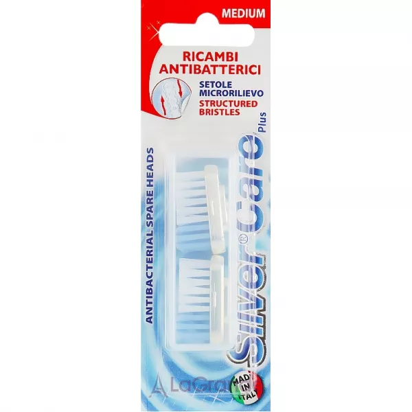 Silver Care Plus Medium Toothbrush Head Refills ������� ������� 