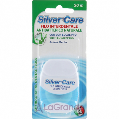 Silver Care Antibacterial Dental Floss ��������������� ����� ����� � ������ � �������� �����, 50 �