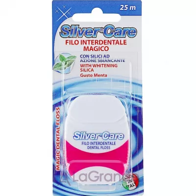 Silver Care Magic Dental Floss With Whitening Silica ����� ����� �������������, 25 �