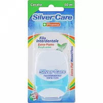 Silver Care Pharma Extra-Flat Waxed Floss ������ ���� ������-�������, 50 �