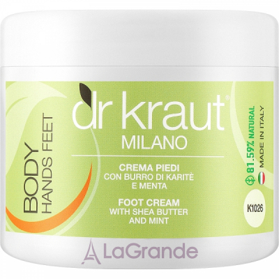 Dr. Kraut Body Hands Feet Foot Cream With Shea Butter And Mint ���� ��� ��� � �볺� �� �� ��������