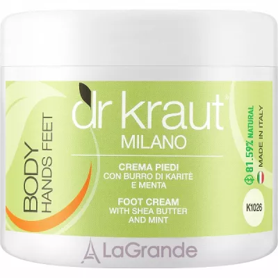 Dr. Kraut Body Hands Feet Foot Cream With Shea Butter And Mint ���� ��� ��� � �볺� �� �� ��������