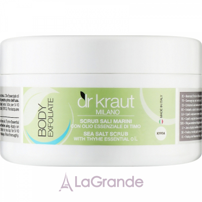Dr. Kraut Body Exfoliate Sea Salt Scrub With Thyme Essential Oil ����� ��� ��� � �������� ���� �� ������� �볺� �������