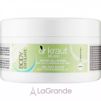 Dr. Kraut Body Exfoliate Sea Salt Scrub With Thyme Essential Oil ����� ��� ��� � �������� ���� �� ������� �볺� �������