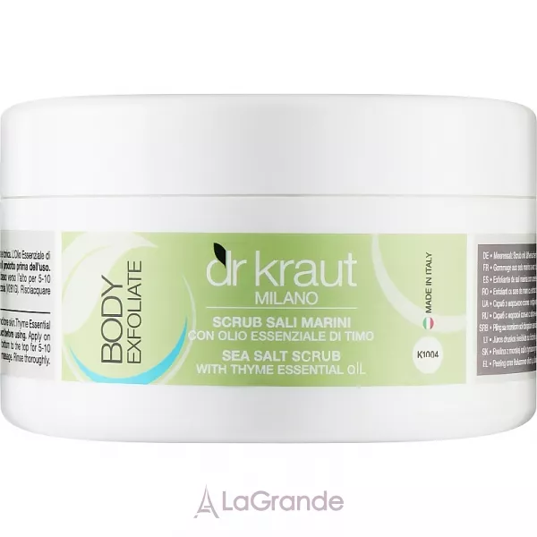 Dr. Kraut Body Exfoliate Sea Salt Scrub With Thyme Essential Oil ����� ��� ���� � ������� ����� � ������� ������ �������