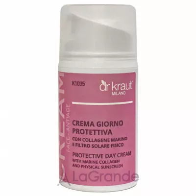 Dr. Kraut Face Antiage Protective Day Cream With Marine Collagen And Physical Sunscreen �������� ������ ���� ��� ������� � �������� ���������