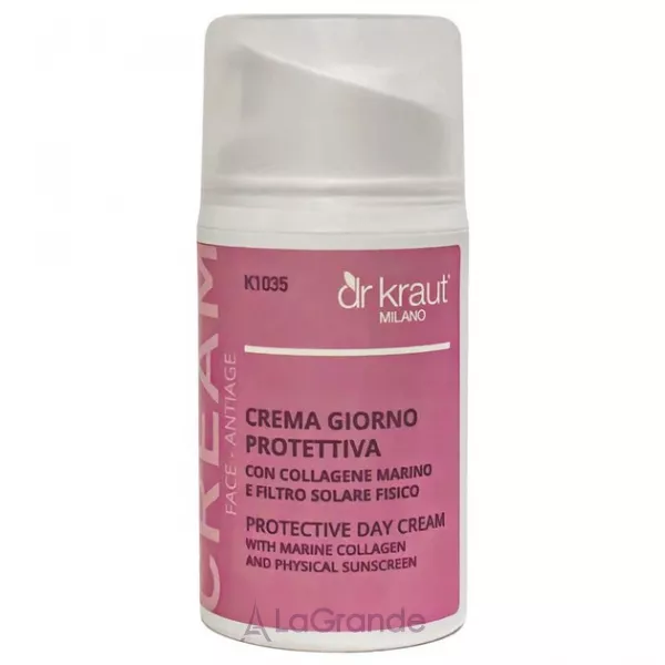 Dr. Kraut Face Antiage Protective Day Cream With Marine Collagen And Physical Sunscreen �������� ������� ���� ��� ���� � ������� ����������