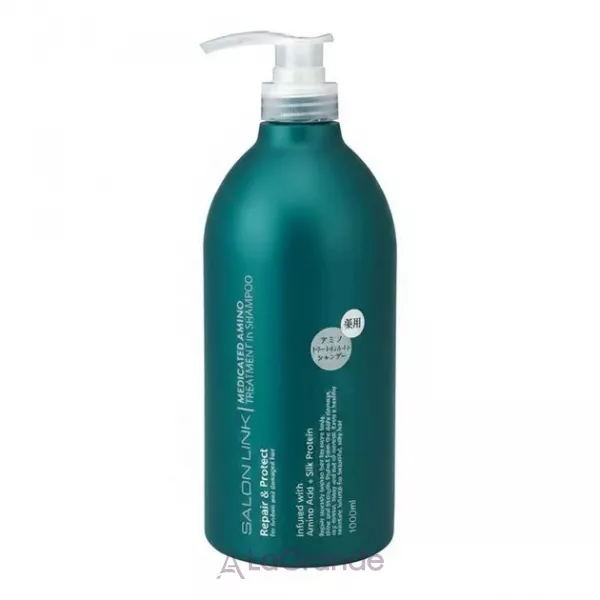 Kumano Yushi Salon Link Medicated Amino Treatment in Shampoo Repair & Protect ������� � �������������� ��� ����� �� ��������